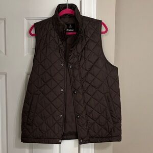 Barbour Brown Jacket Interior with Pink Trim